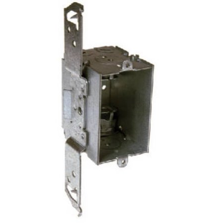 RACO Electrical Box, 12.5 cu in, Wall Box, 1 Gang, Steel, Rectangular 8524